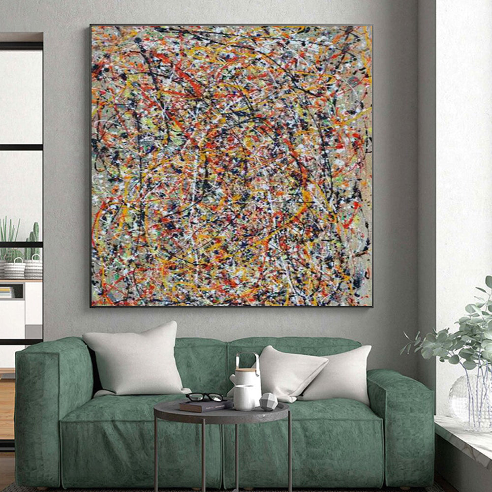 Giant Abstract Art for Bathroom Vanity Mirror Wall