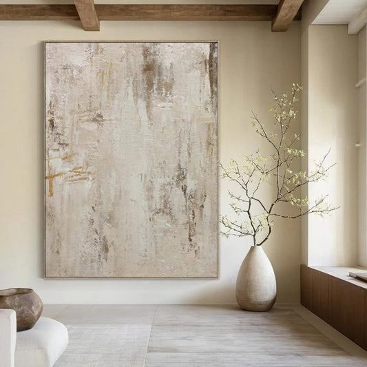 Giant Hand-Painted Abstract Wall Art for Animal Shelter Adoption Areas