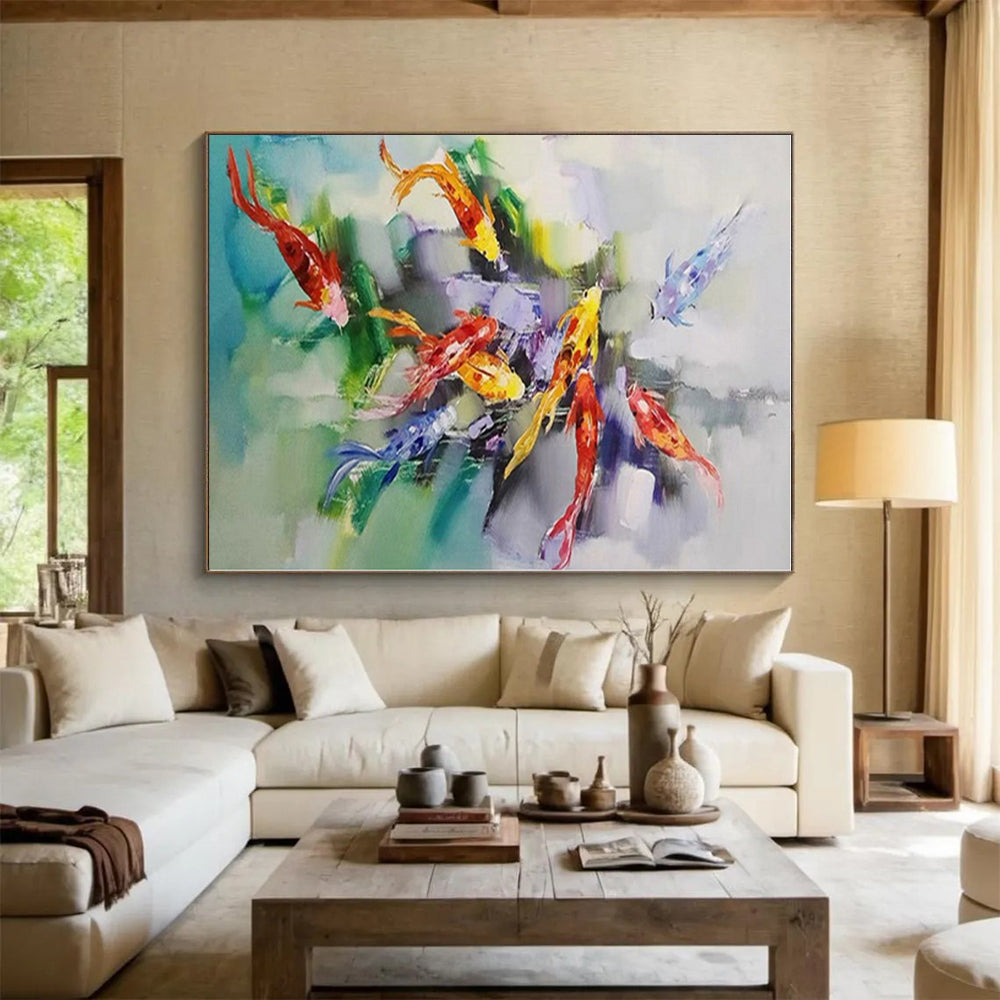 Extra-Large Custom Abstract Wall Art for Laundry Room Utility Sink Wall