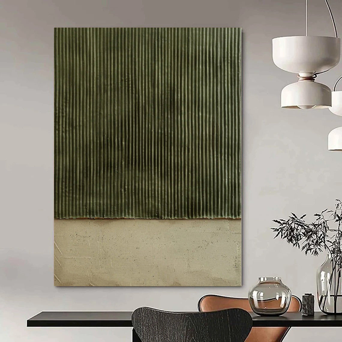 Grand Abstract Wall Decor for Walk-In Pantry Interiors - Made to Order Mixed Media
