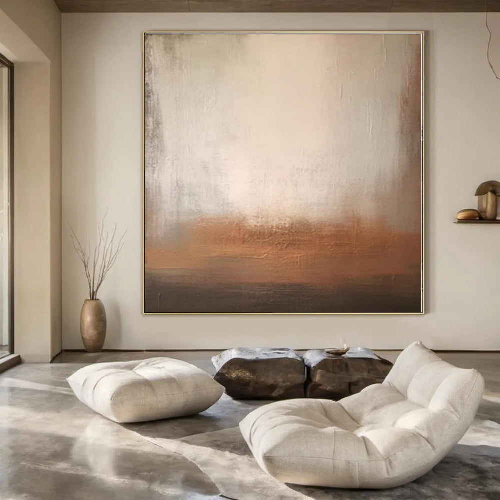 Super-Sized Hand-Painted Modern Abstract Wall Decor for Office Wellness Rooms