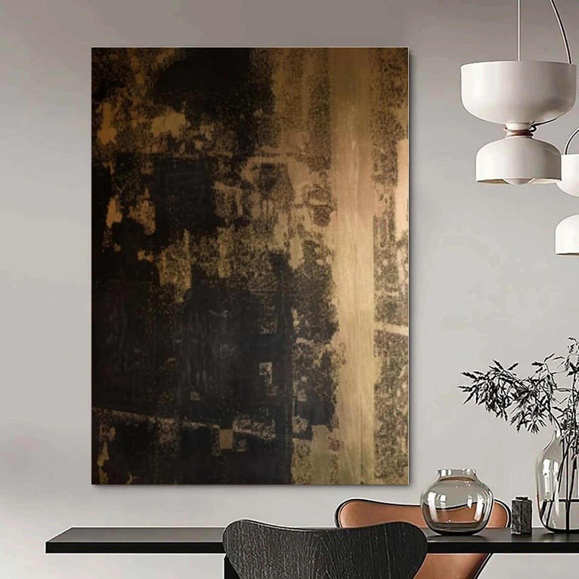 Super-Sized Hand-Painted Modern Abstract Wall Decor for Office Mail Rooms