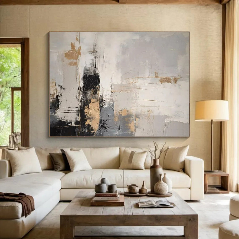 Super-Sized Modern Abstract Canvas for Virtual Event Backdrops
