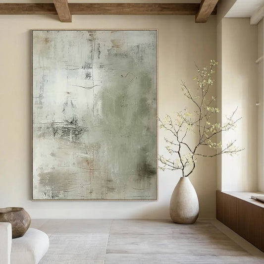 Hand-Painted Bespoke Abstract Canvas for Bedroom and Living Room