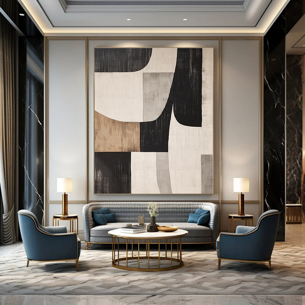 Hand-Painted Personalized Abstract Art for Bar and Bedroom