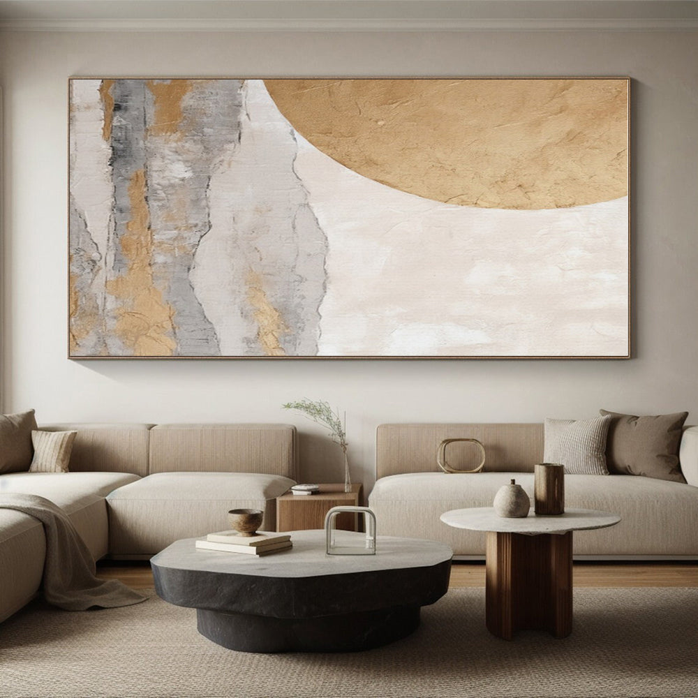 Large-Scale Modern Abstract Art for Contemporary Attic Storage and Display Wall
