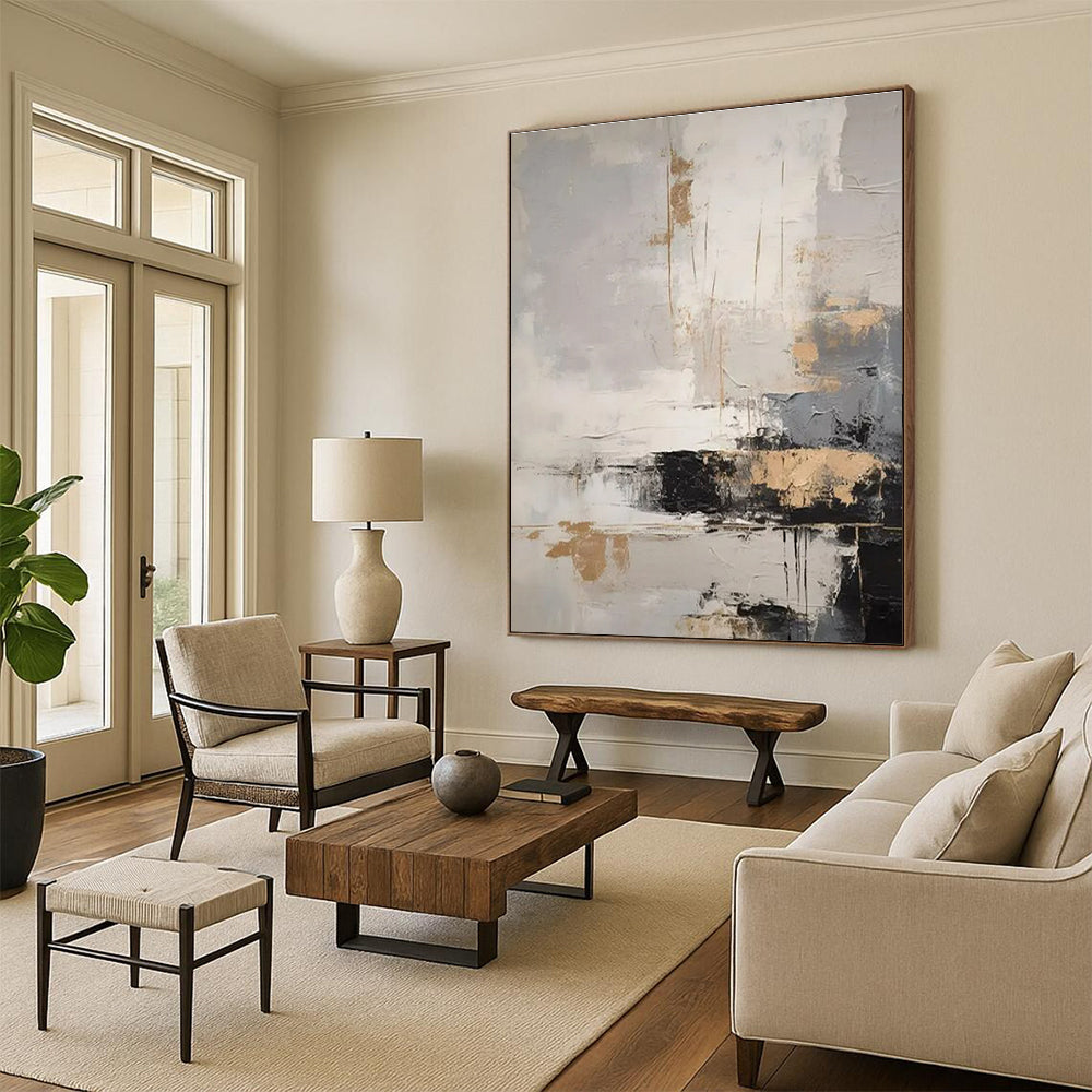 Super-Sized Modern Abstract Canvas for Virtual Event Backdrops