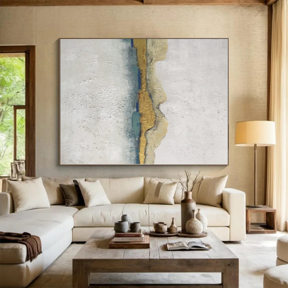 Staggering Custom Abstract Painting for Home Music Studio Equipment Wall
