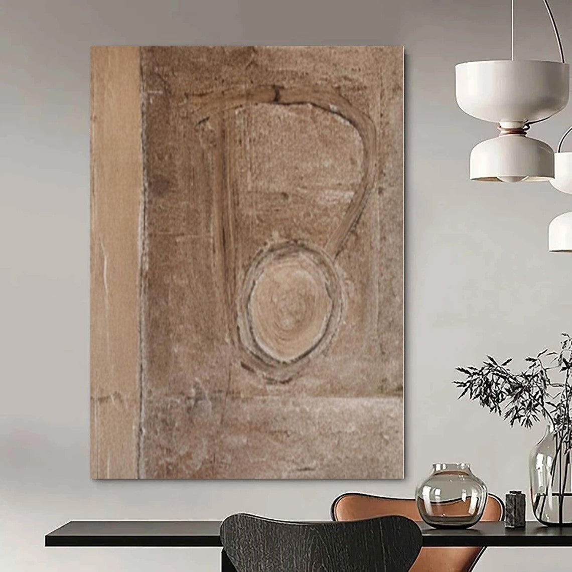 Whimsical Fantasy Hand-Painted Abstract Art for Family Dining Rooms