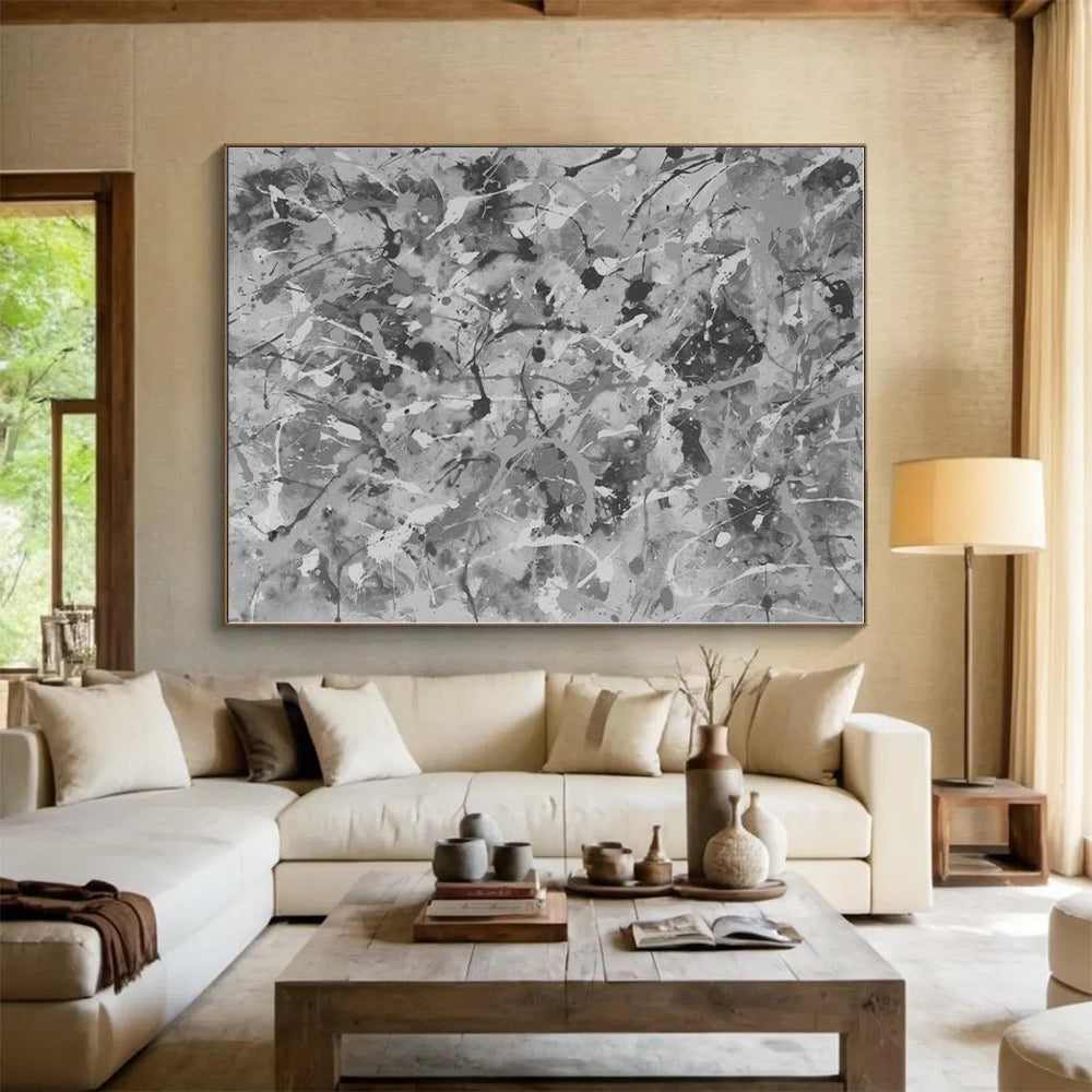 Colossal Custom Abstract Canvas for Greenhouse Planting Table Wall