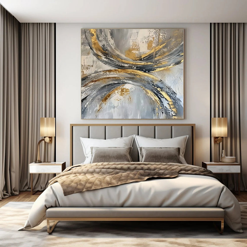Vibrant Pop Culture Hand-Painted Abstract Art for Trendy Bedrooms