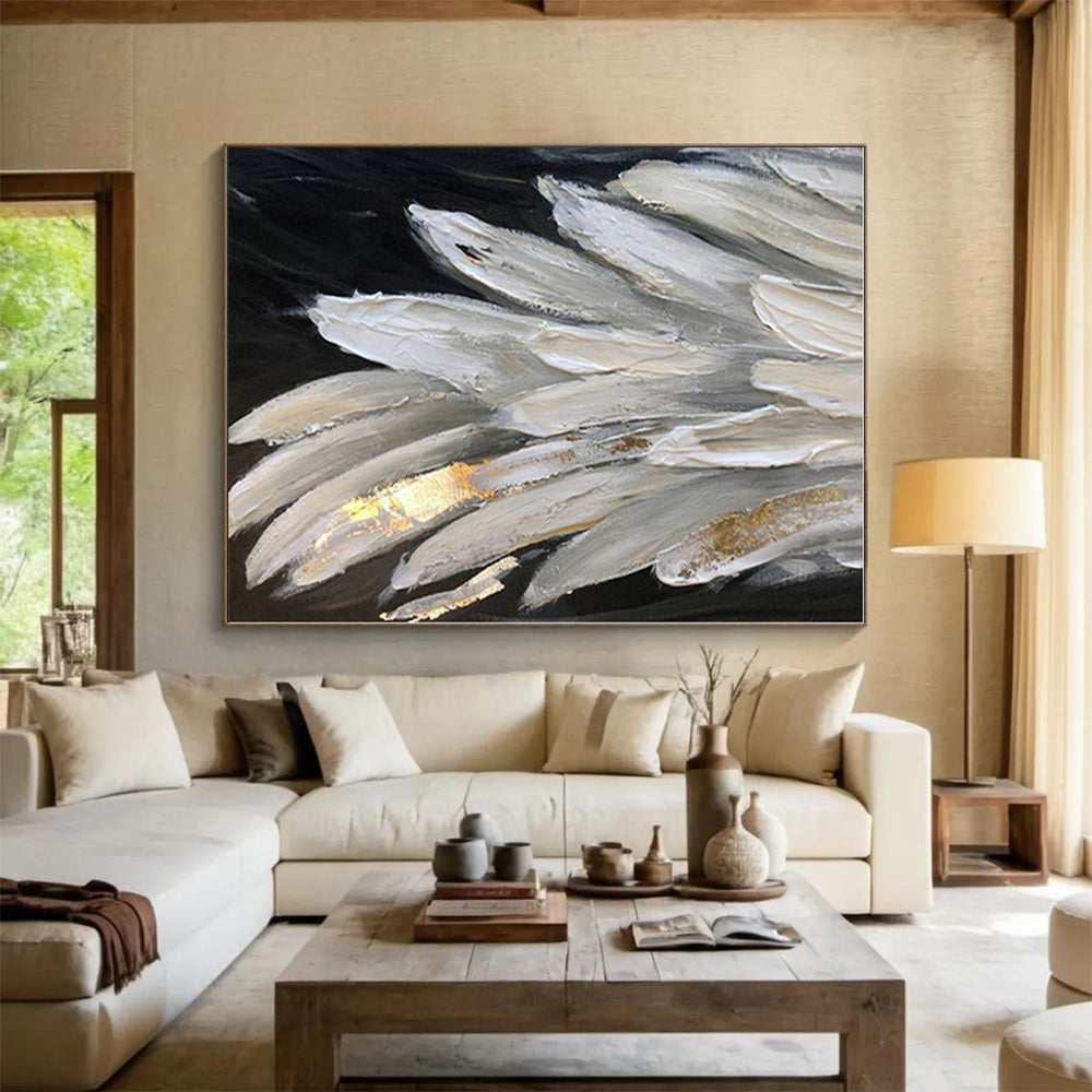 Mammoth Made-to-Order Abstract Canvas for Kitchen Island Feature Wall