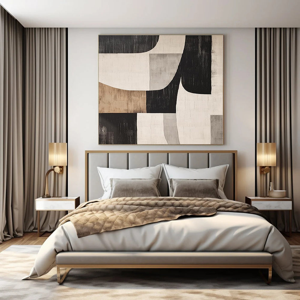 Hand-Painted Personalized Abstract Art for Bar and Bedroom