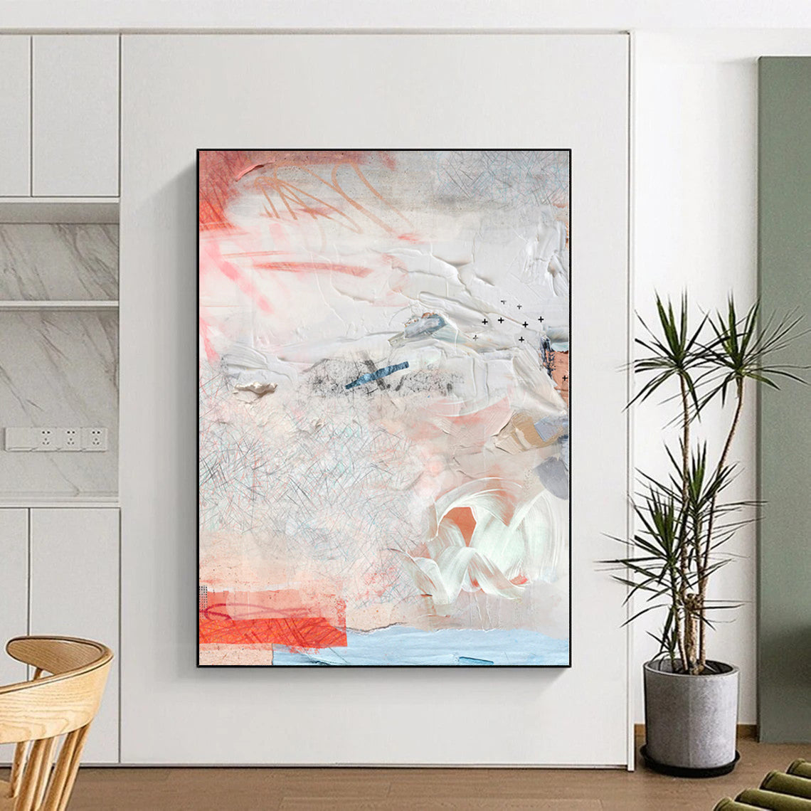Oversized Custom Abstract Canvas for Retail Store Displays