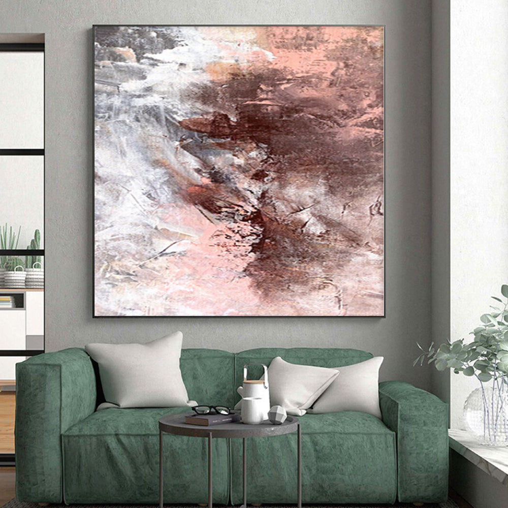 Custom Extra Large Abstract Mandala - Hand-Painted Acrylic for Yoga Studio Sanctuaries