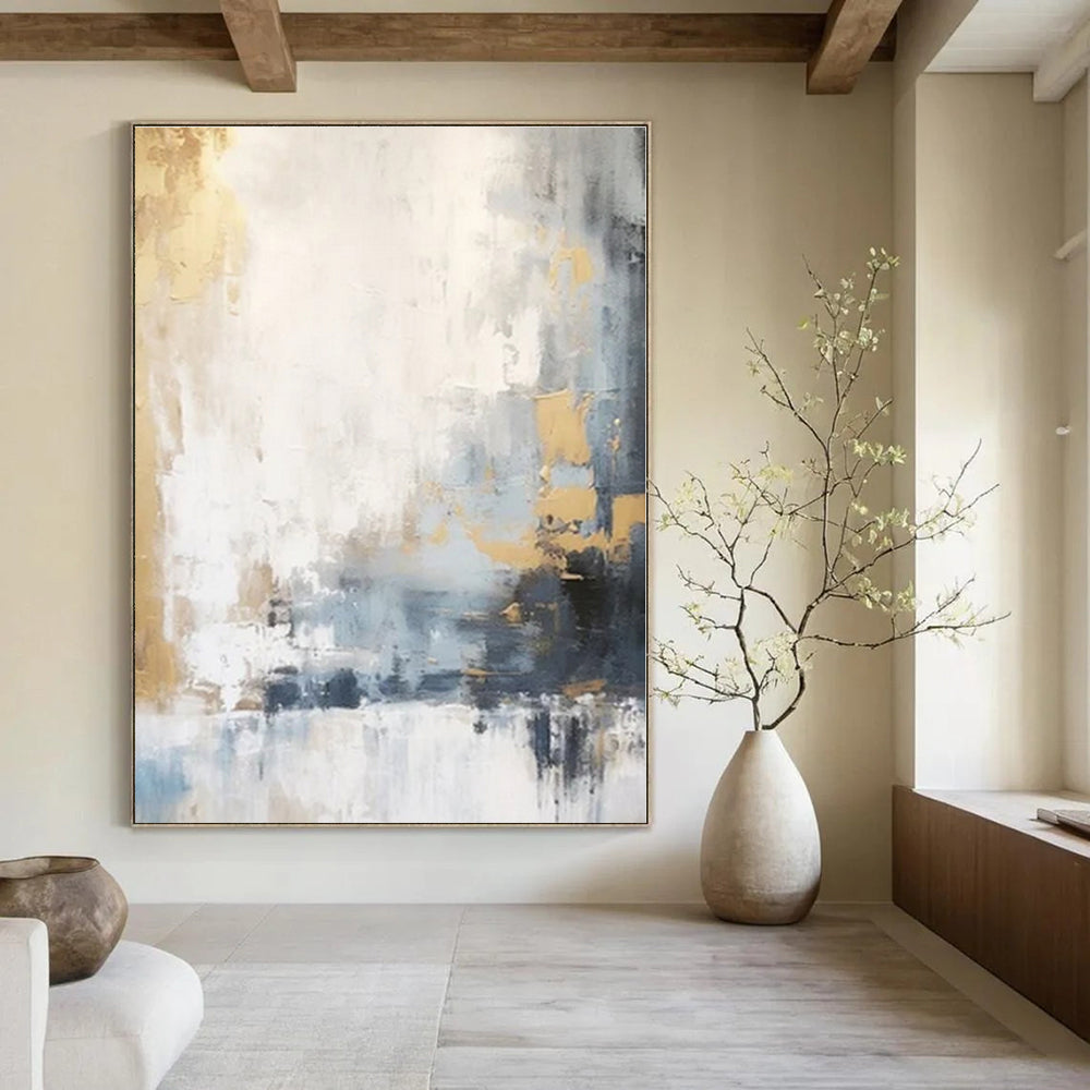 Hand-Painted Personalized Abstract Mural for Bar and Hotel Guest Rooms