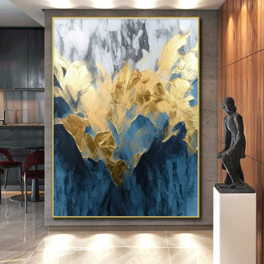 Colossal Contemporary Abstract Painting for Music Concert Venue Backdrops