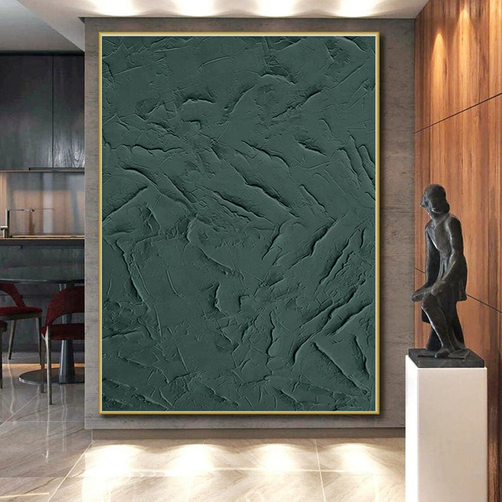 Vast Custom Abstract Painting for Sunroom Skylight Adjacent Wall