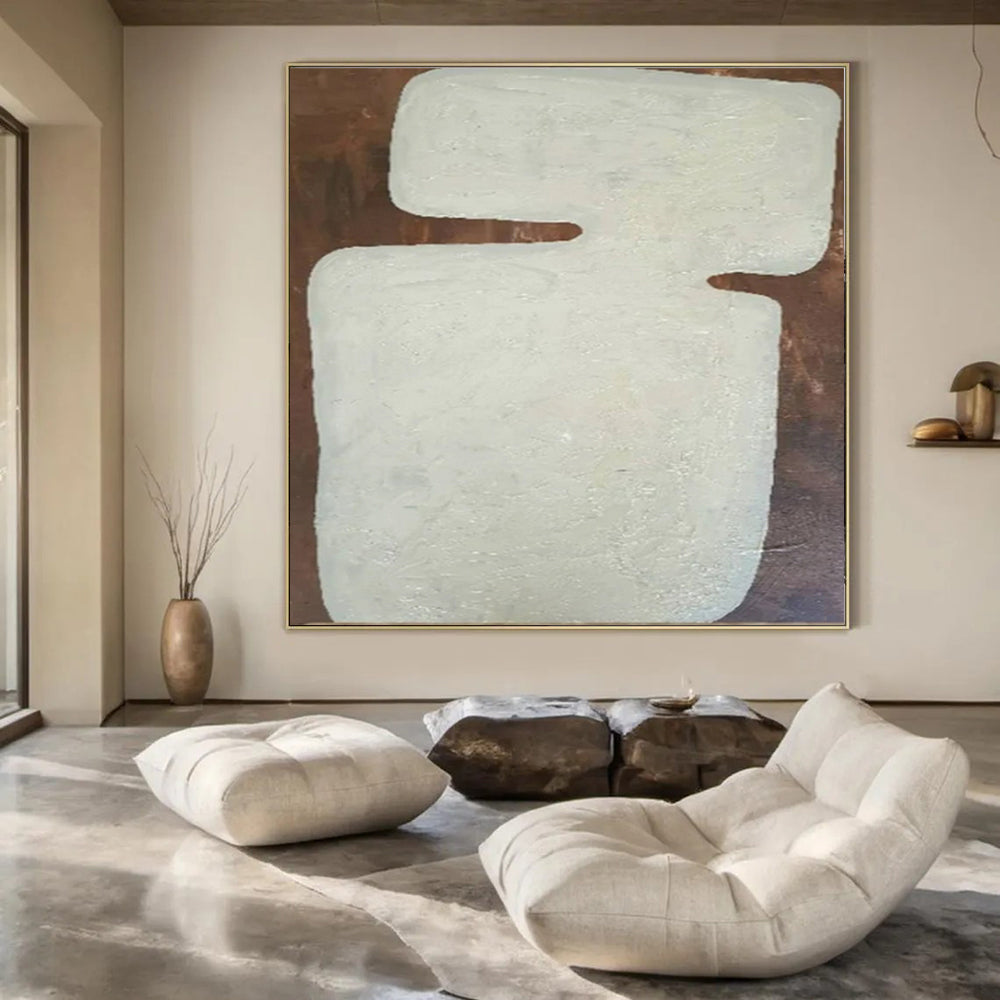 Large Hand-Painted Contemporary Abstract Wall Art for Cozy Home Kitchens