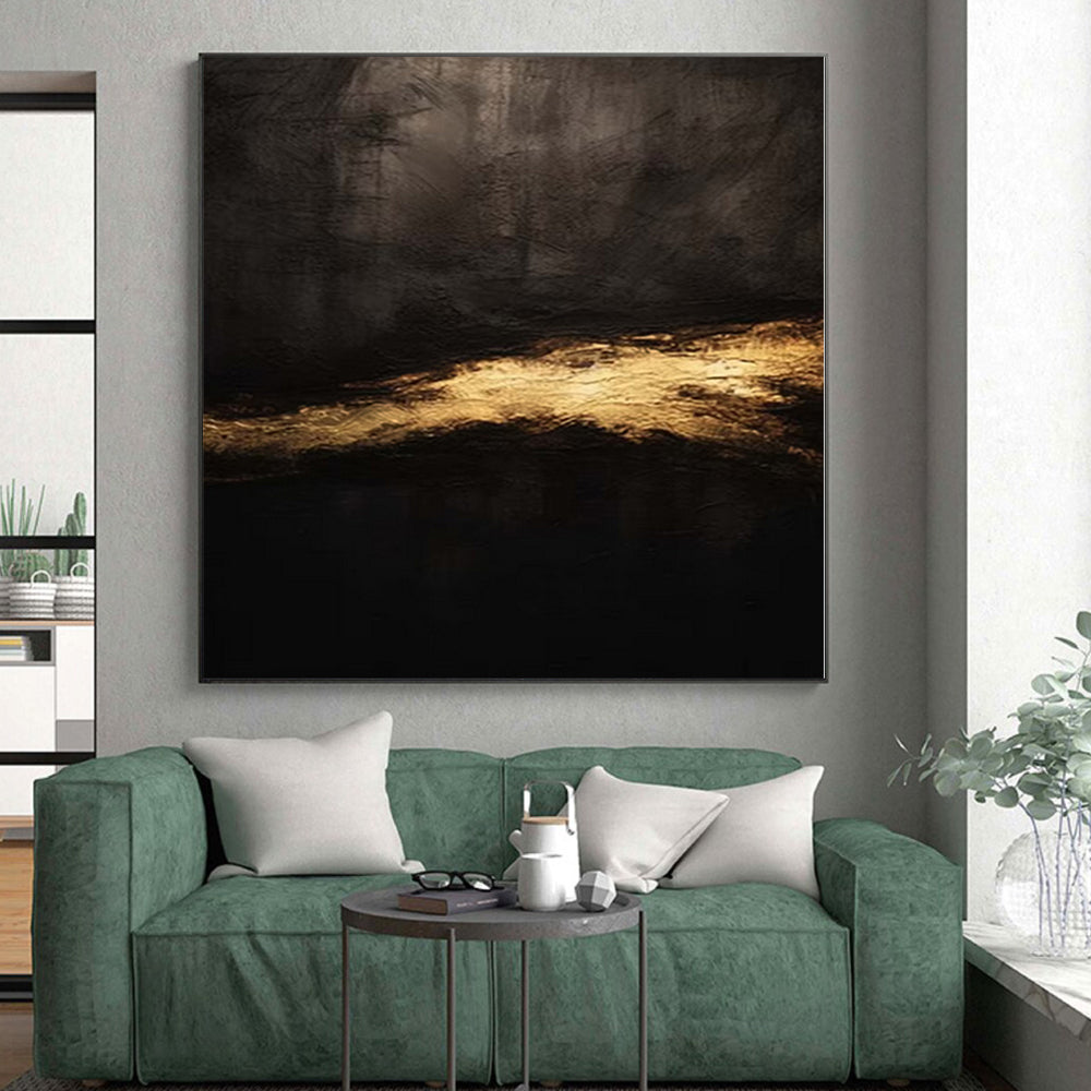 Large Abstract Canvas for Beekeeping Apiary Shelters - Made to Order Mixed Media on Linen