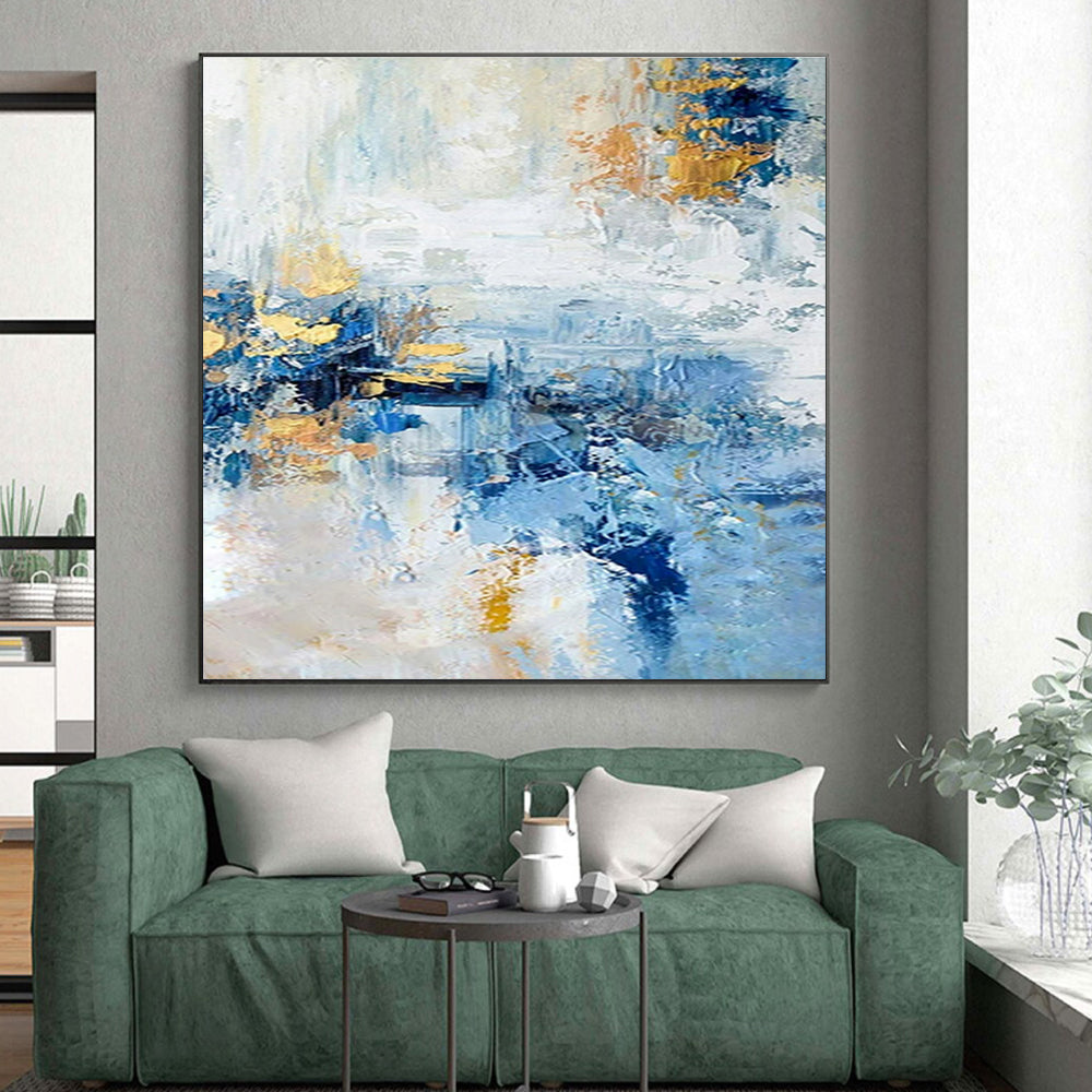 Huge Hand-Finished Abstract Painting for Luxury Residences LargeART0643