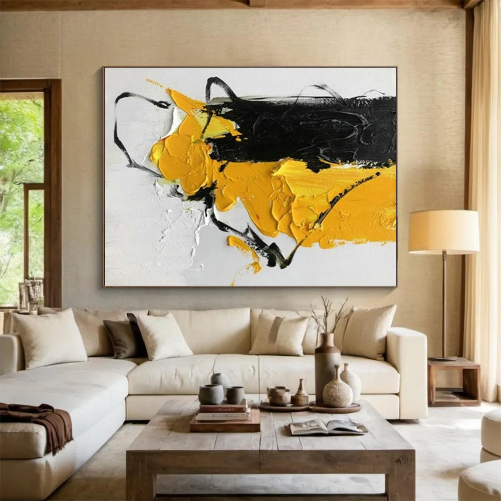 Personalized Immense Hand-Painted Abstract Art for Home Office Breakout Area Wall LargeART0606