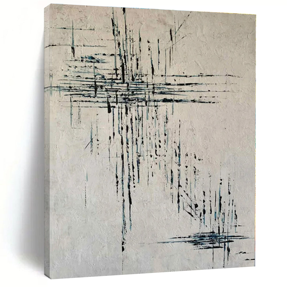 Hand-Painted Personalized Abstract Mural for Office Shipping and Receiving Areas