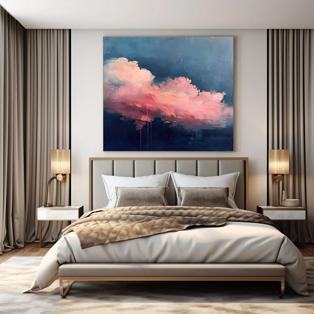 Oversized Custom Hand-Painted Abstract Art for Office & Hotel Outdoor Gardens