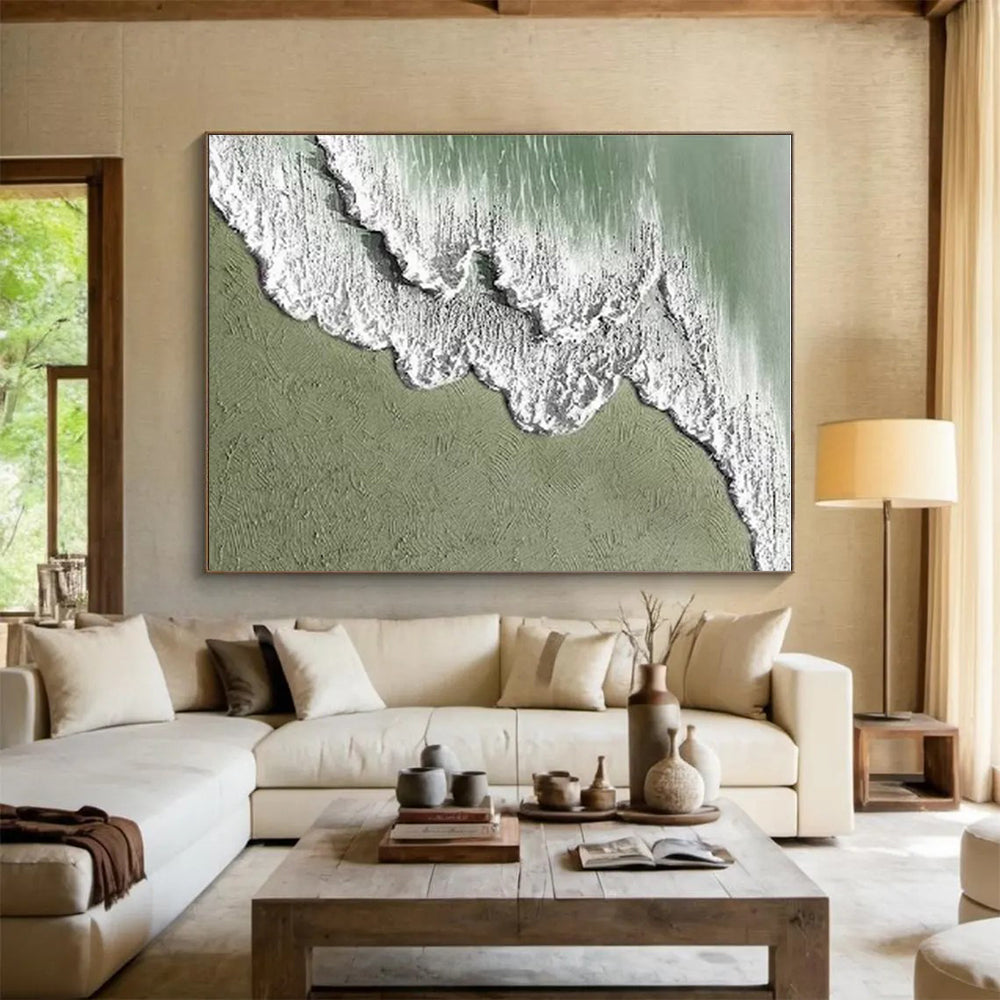 Staggering Hand-Brushed Abstract Painting for Artistic Expression LargeART0639