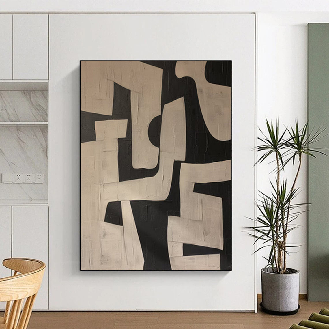 Monumental Hand-Painted Abstract Art for Event Venue Centers