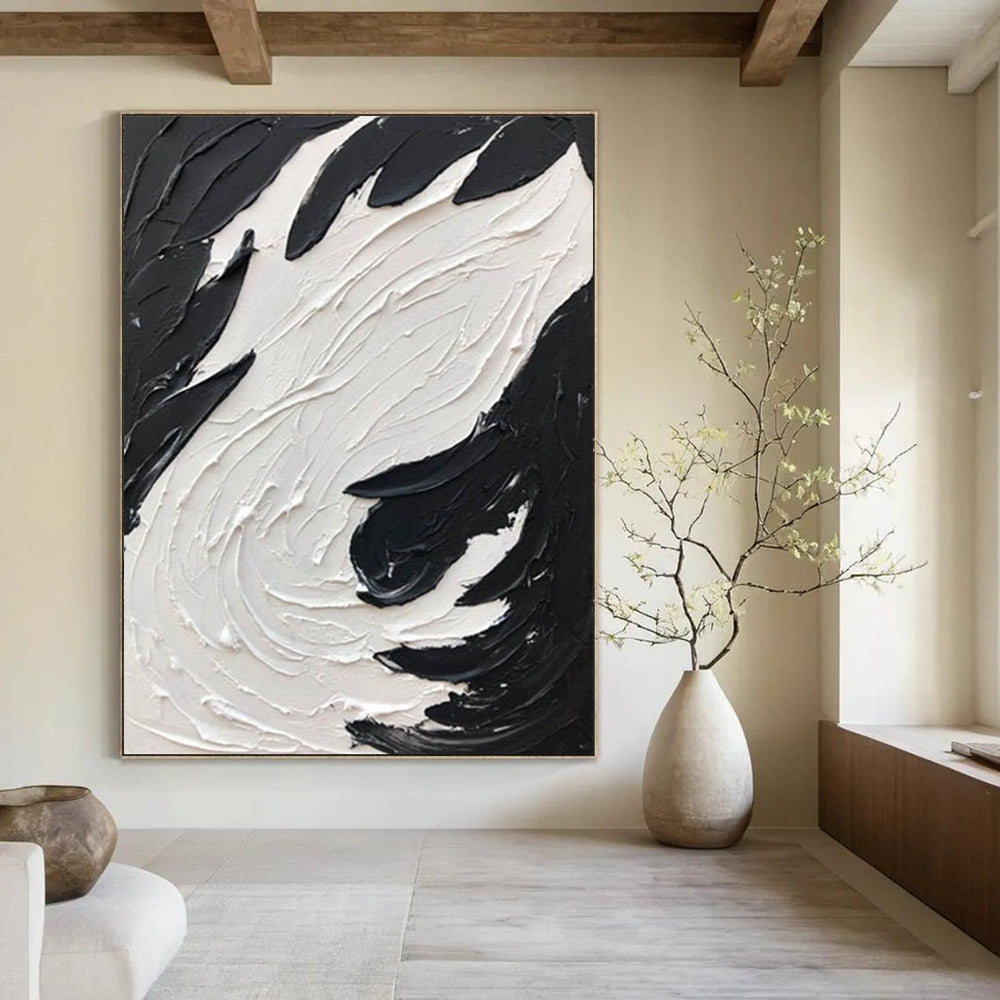 Hand-Painted Large Custom Abstract Artworks for Hotel & Entryway DTP398