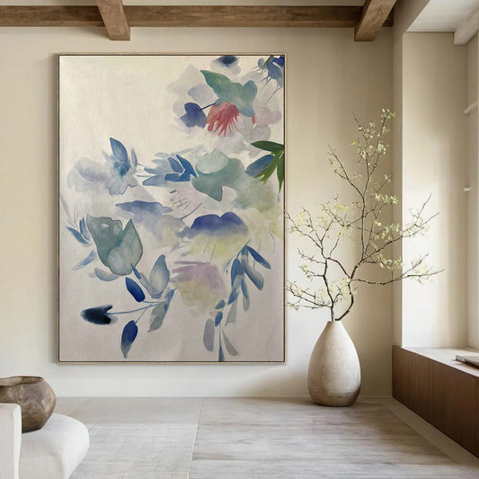 Nautical Textured Abstract Wall Art for Bedroom & Beach House LargeART2075