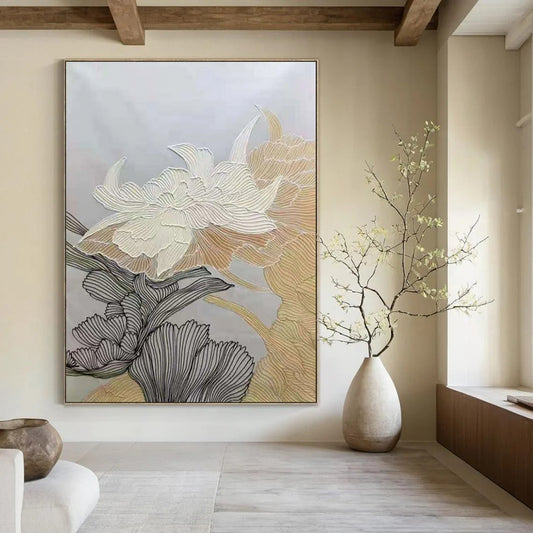 Dynamic & Bold Custom Hand-Painted Abstract Painting for Office & Bar LargeART1958