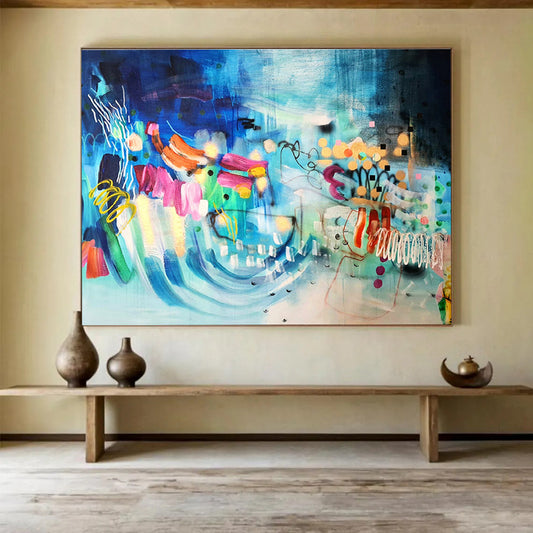 Tailored Abstract Painting for Dining Room & Bar DKH064