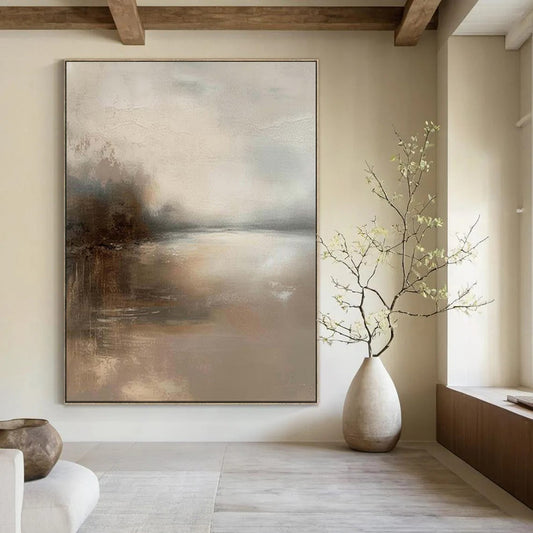 Large-Scale Custom Hand-Painted Abstract Art for Office & Hallway LargeART1874