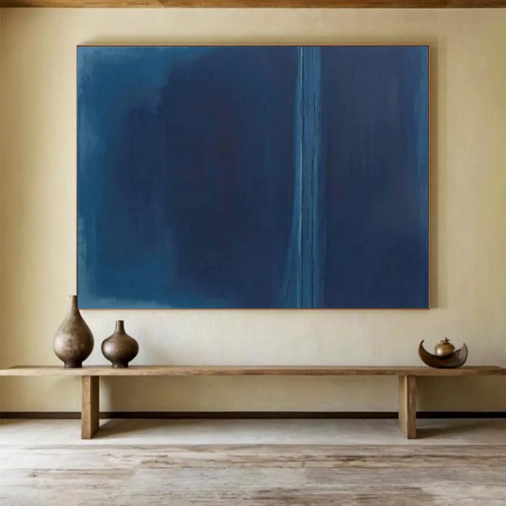 Vast-Scale Hand-Painted Abstract Canvases for Hotel Lobby & Entryway LargeART1495