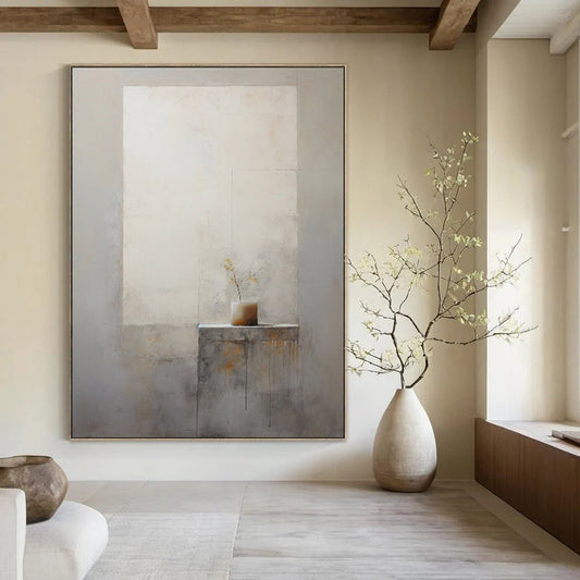 Dynamic & Movement-Filled Hand-Painted Custom Abstract Painting for Bar & Bedroom LargeART1989