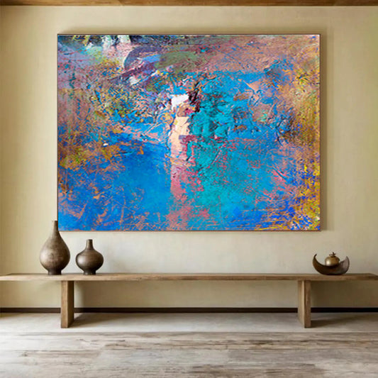 “Harmonious Drifts” Grand Abstract Mural for Hallway & Bedroom DKH366