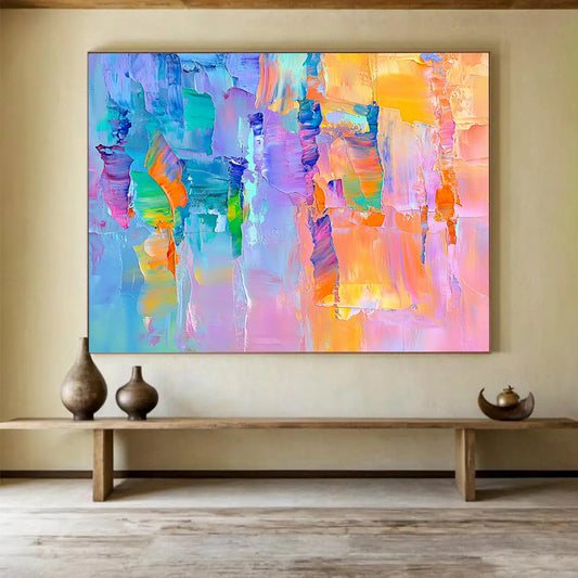 “Vibrant Color Blocks” - Purple, Orange, Teal, Abstract Color Blocks HB1138