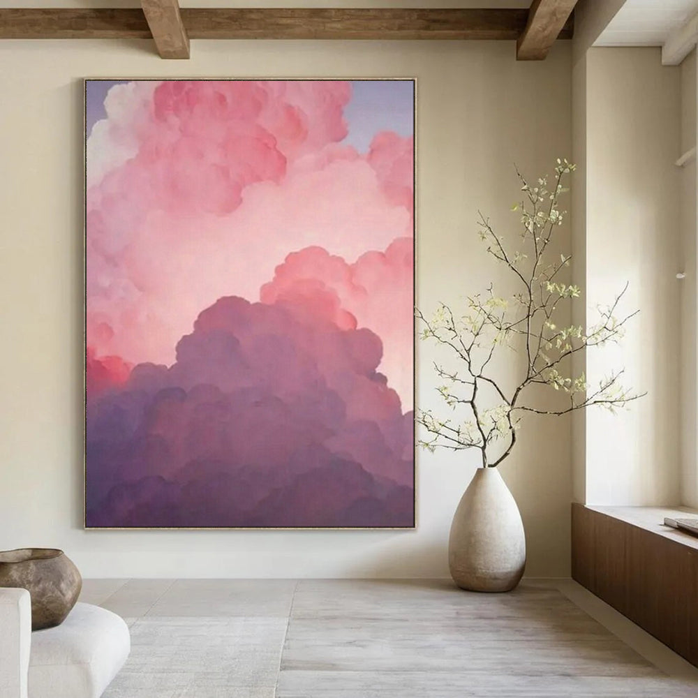Sophisticated & Chic Hand-Painted Custom Abstract Painting for Office & Dining Room LargeART1981