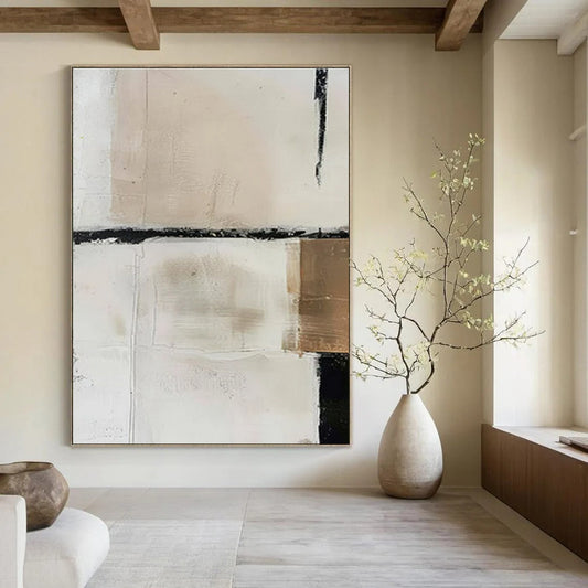 Hand-Painted Bespoke Abstract Canvas for Dining Room & Hotel LargeART1475