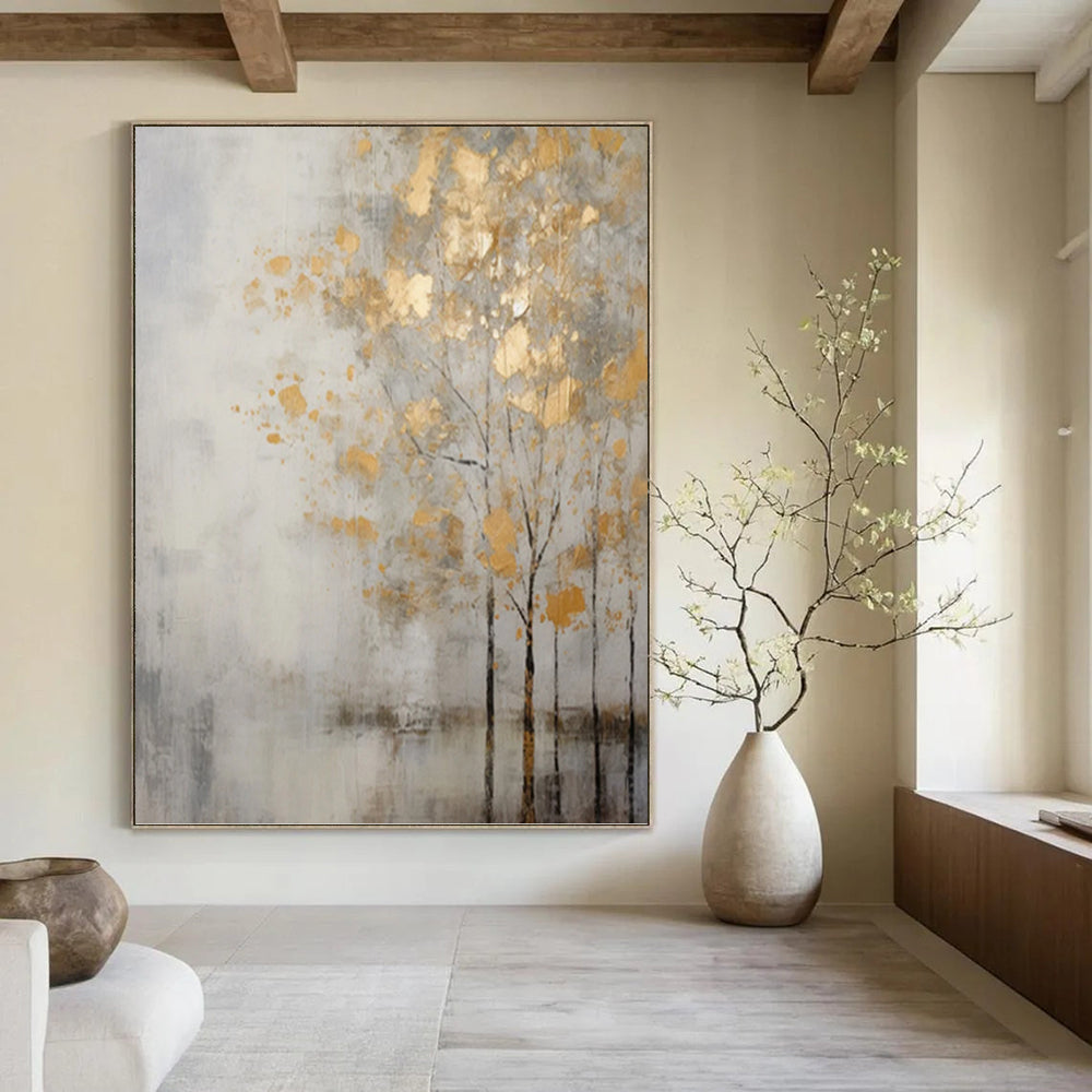 Grand Custom - Painted Textured Canvas Abstract for Entryway & Bar DKH1055