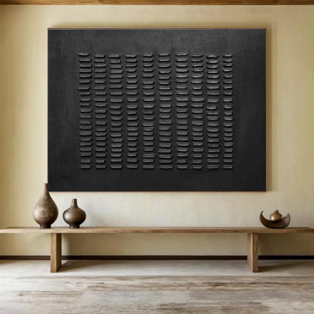 Custom Hand - Painted Giant Abstract Canvas for Office & Dining Room DKH089