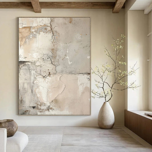 Inspiringly Immense Hand - Painted Textured Abstract Canvas for Art Studio & Workshop DKH1251