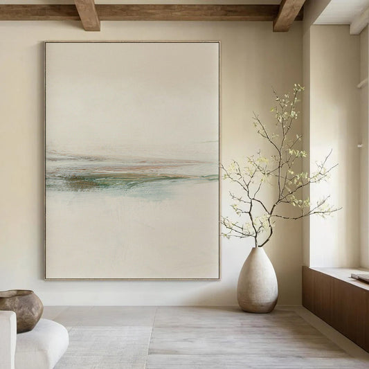 Hand-Painted Large-Scale Abstract Art: Textures for Living Room & Office DTP226