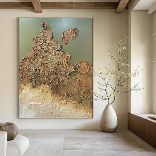 Gargantuan - Format Hand - Painted Custom Abstract Sonnet (with Captivating Textures), for Dining Room and Hotel DKH1509