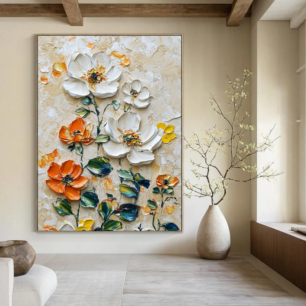 Playful Textured Abstract Wall Art for Living Room & Game Room LargeART2068