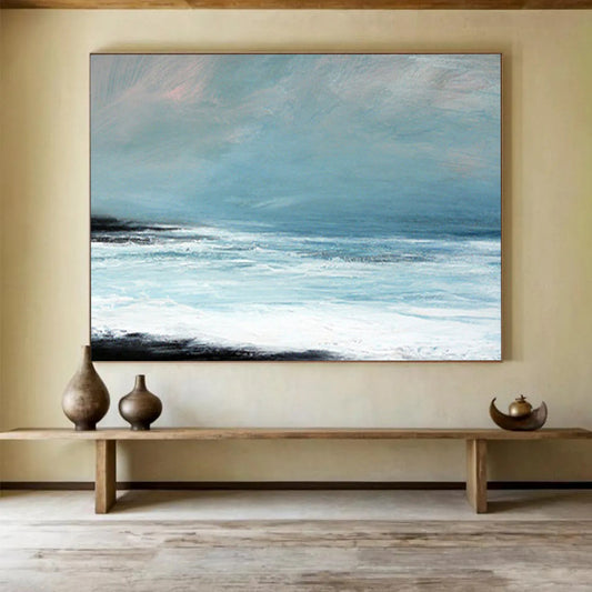 Minimalist Ocean Horizon - Serene Bedroom Accent DLZ032