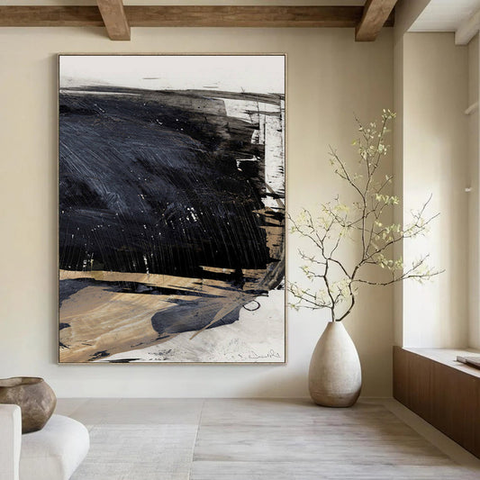 Hand-Painted Large Custom Abstract Art: Textures that Amaze DTP202