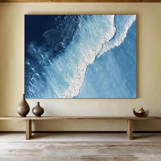 Aerial Ocean Wave - Dynamic Coastal Living Room Art DLZ256